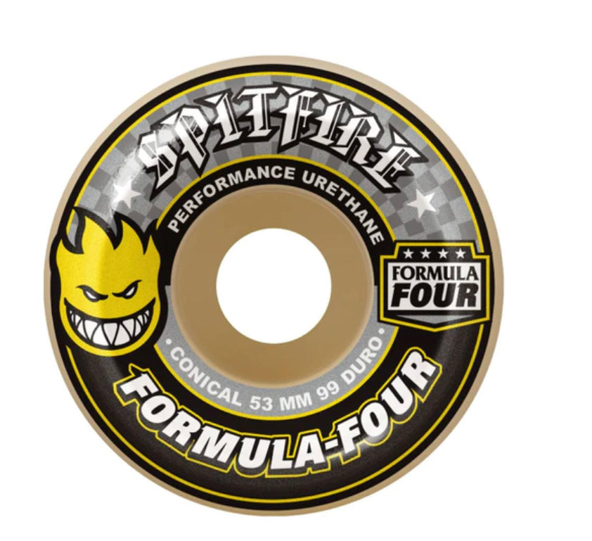 Spitfire - Formula Four 99 Conical Skateboard Wheels - Yellow