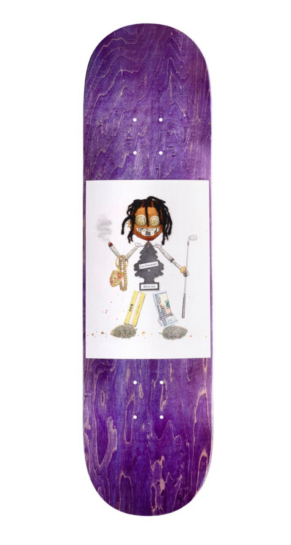 Violet Kader "Trash Doll" Purple Skateboard Deck