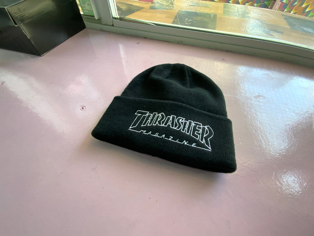 Thrasher Logo Beanie Black