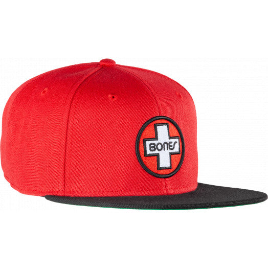 BONES TRUCKER RED SNAPBACK HAT